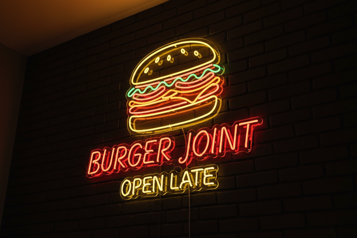 Neon Sign For Business