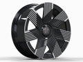 24" Rolls Royce Ghost Cullinan Phantom Forged Gloss Black Machined Style 2412 Wheels & Rims