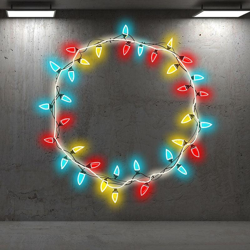 Gorgeous Colorful Round Strip  neon signs Lights - Light up your space and create a festive atmosphere!