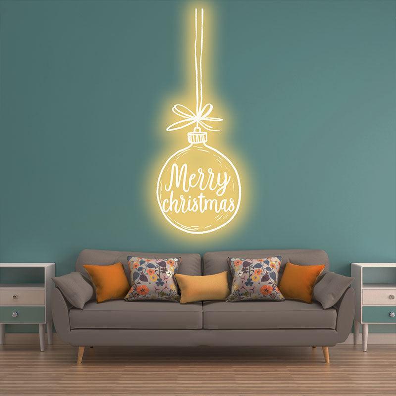 Merry Christmas Bulb neon signs- Lighting up the festive atmosphere and conveying warm blessings