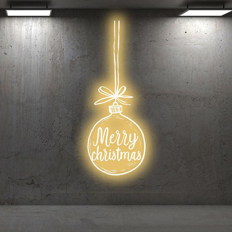 Merry Christmas Bulb neon signs- Lighting up the festive atmosphere and conveying warm blessings