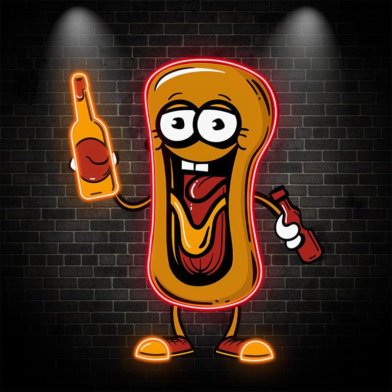 Hot Dog Boy:neon signs Tantalize your taste buds with a tasty journey of ketchup!
