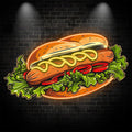 Creative Neon signs | Big Hamburger Hot Dog Vegetable Shape LED Lights | Restaurant, Kitchen, Party Decoration Lights