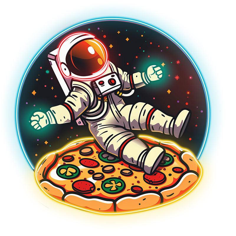 Delicious in Space |neon signs Astronaut lying on giant pizza surrounded by stars | Creative Neon Lights