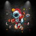 Astronaut Santa's Space Adventure: Spreading Holiday Cheer Among the Stars neon signs