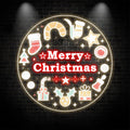 Creative Round Merry Christmas Neon signs | Gift & Text Decoration, Light Up the Holiday Spirit