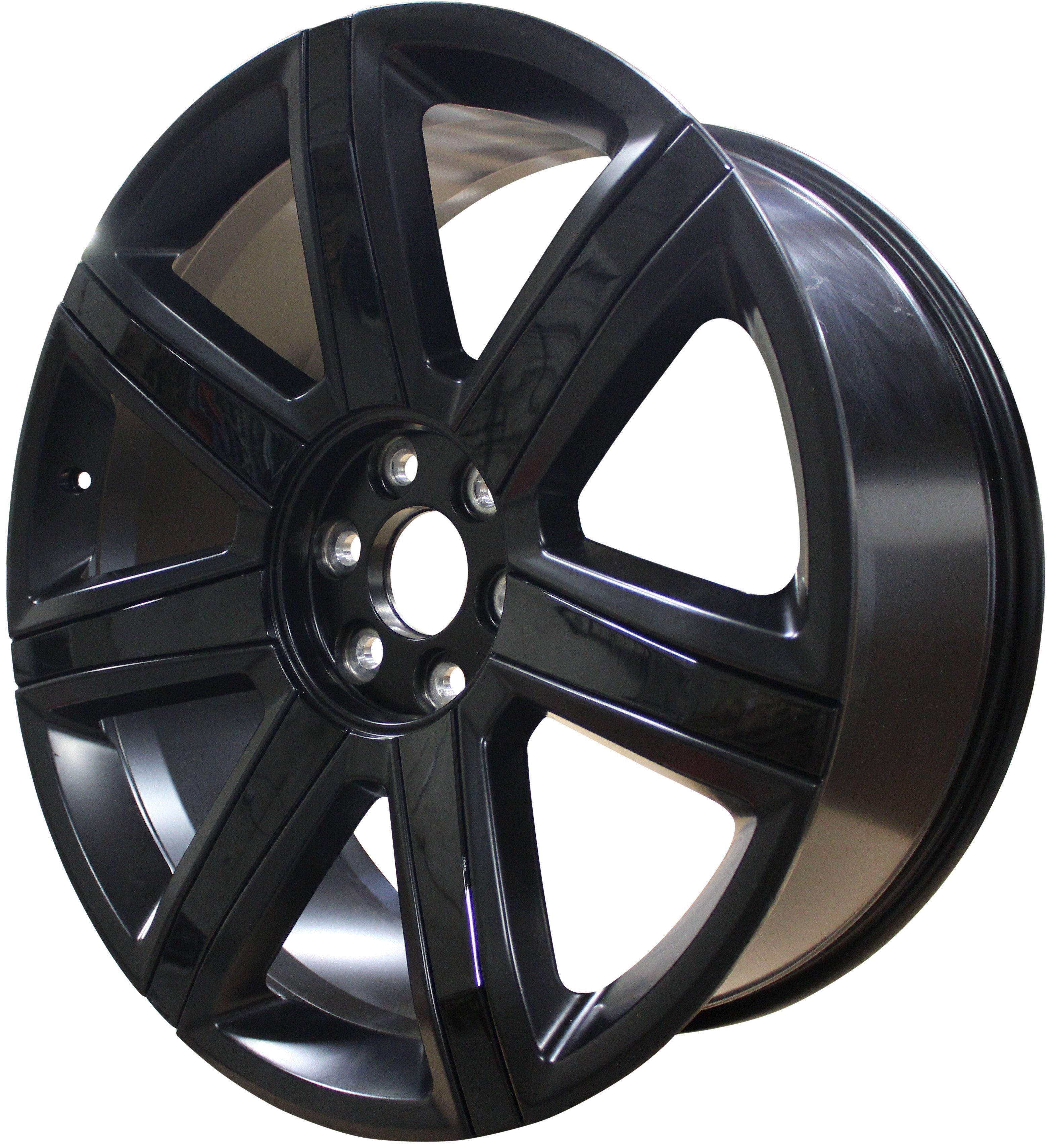 26" Cadillac Escalade ESV Tahoe Yukon Black Gloss Black Inserts Wheels & Rims
