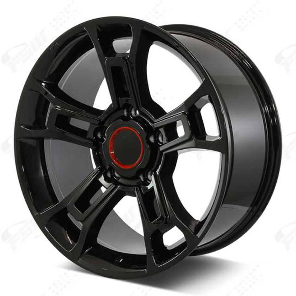 18" Toyota Tundra Sequoia Land Cruiser Lexus LX470 LX570 Gloss Black Style 23 Wheels & Rims