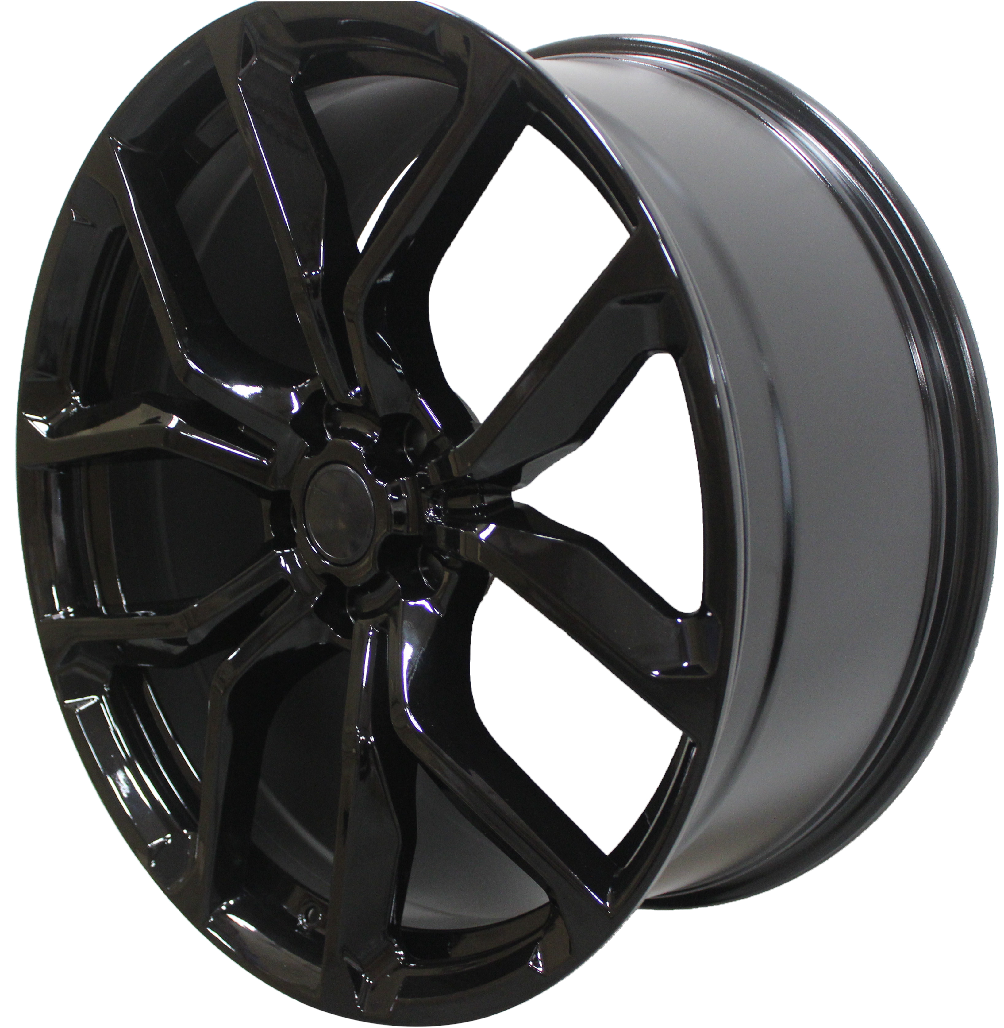 22 Inch Rims fit Range Rover Sport SVR HSE Full Size SVR Style Gloss Black Wheels
