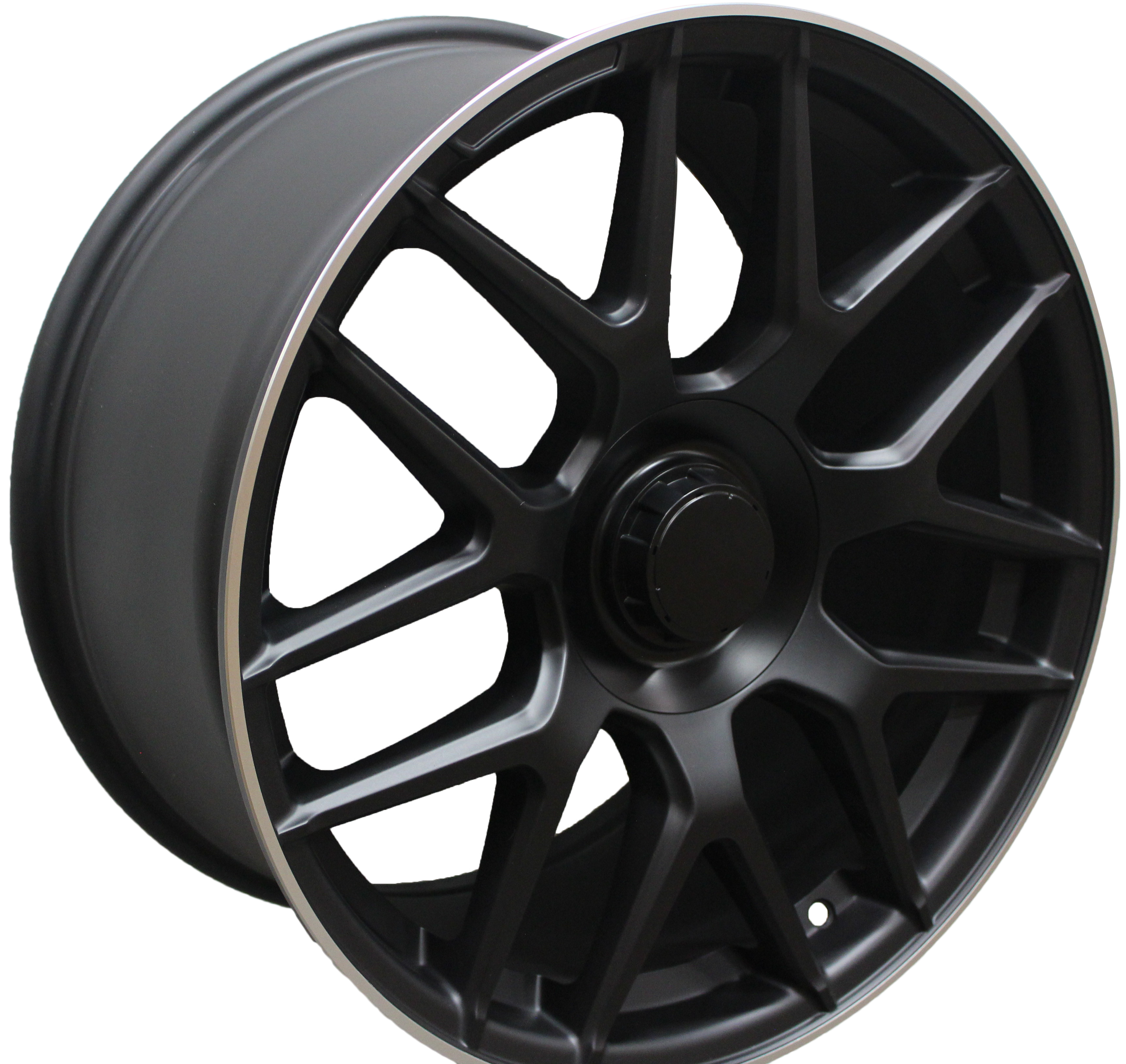 19" Mercedes S-Class CL Staggered Matte Black Machined Lip Wheels & Rims