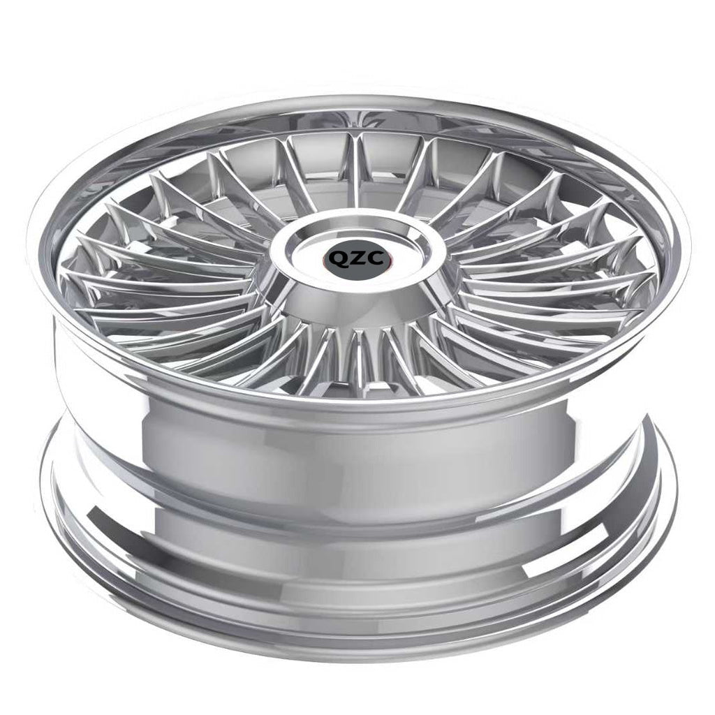 Two piece forged wheel hub