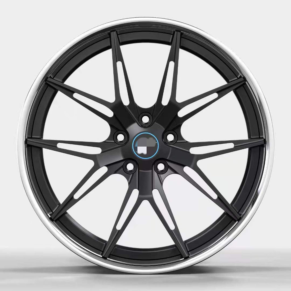 Two piece forged wheel hub