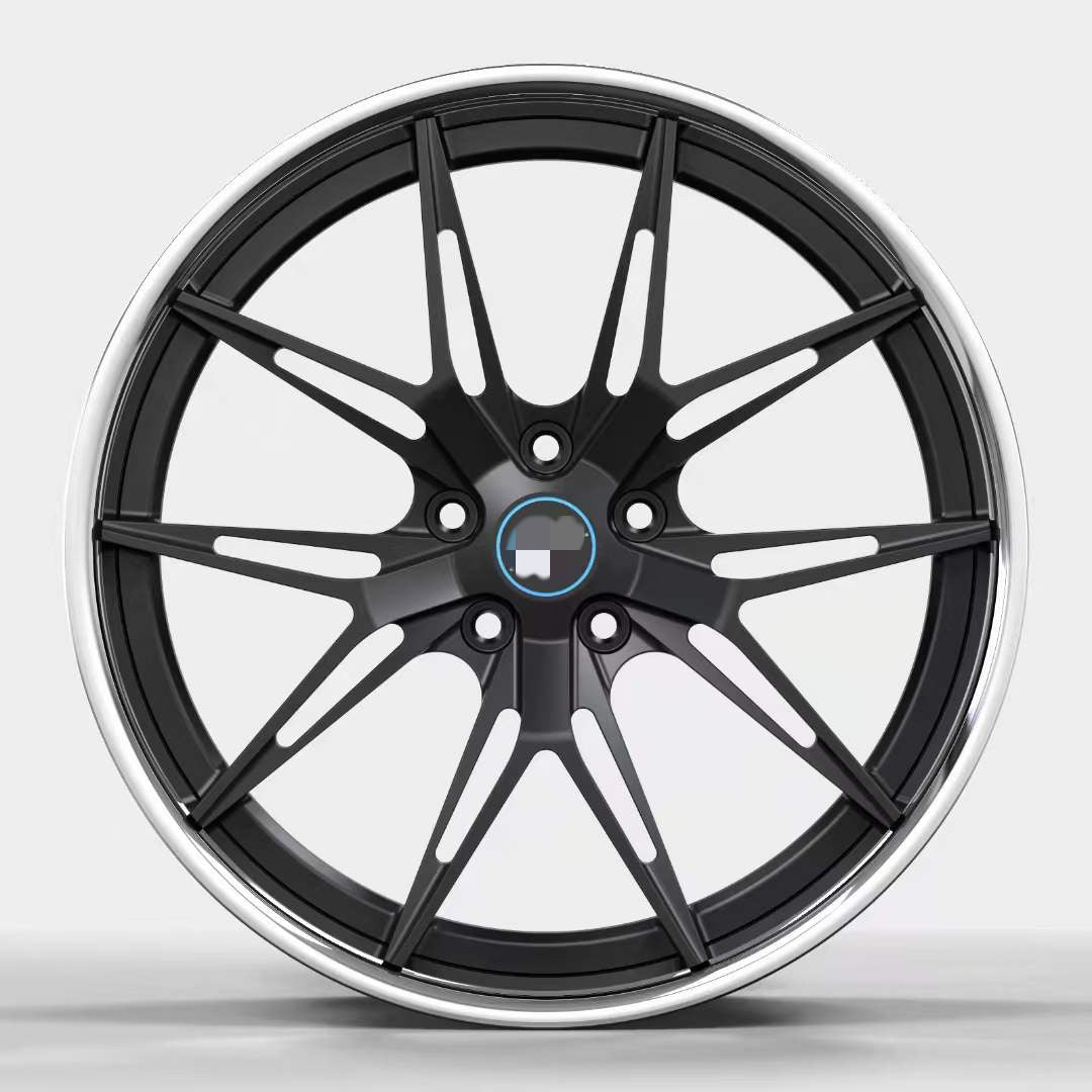 Two piece forged wheel hub