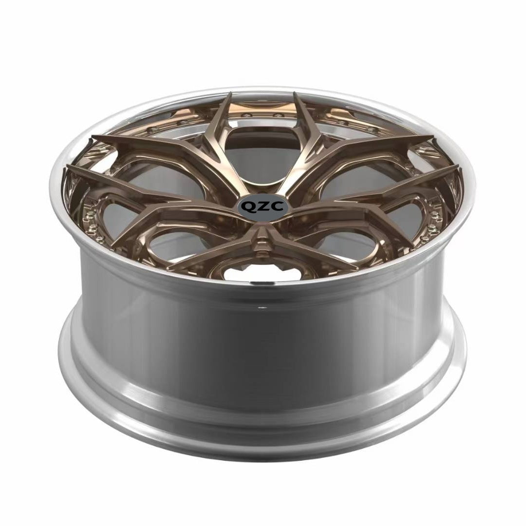 Customized two-piece forged wheel hub