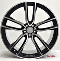 18" Mercedes C-Class E-Class C400 C350 E550 E350 Black Machined Wheels & Rims
