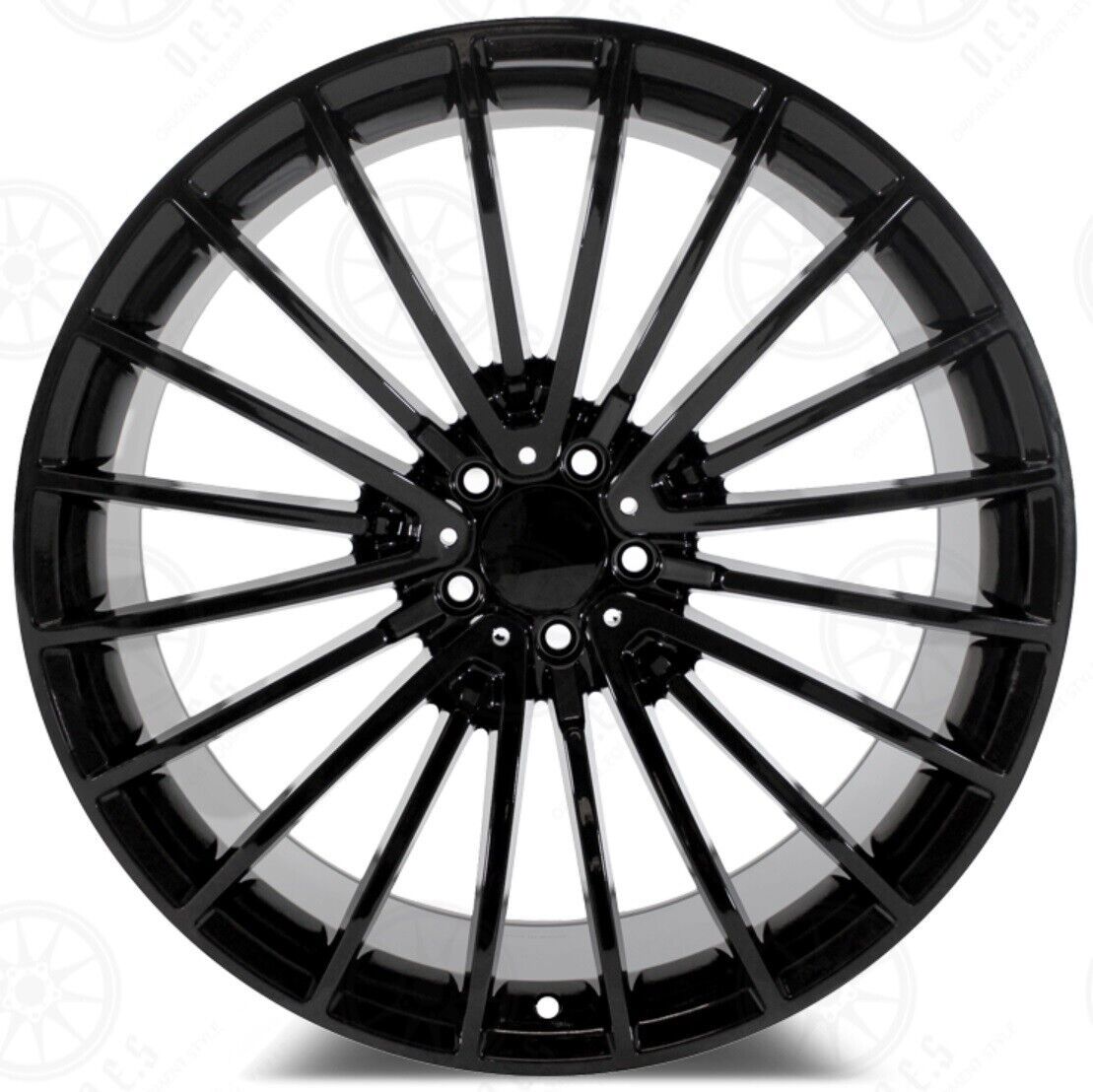 20" Mercedes S-Class S550 S580 S600 Staggered Gloss Black Style 45 Wheels & Rims
