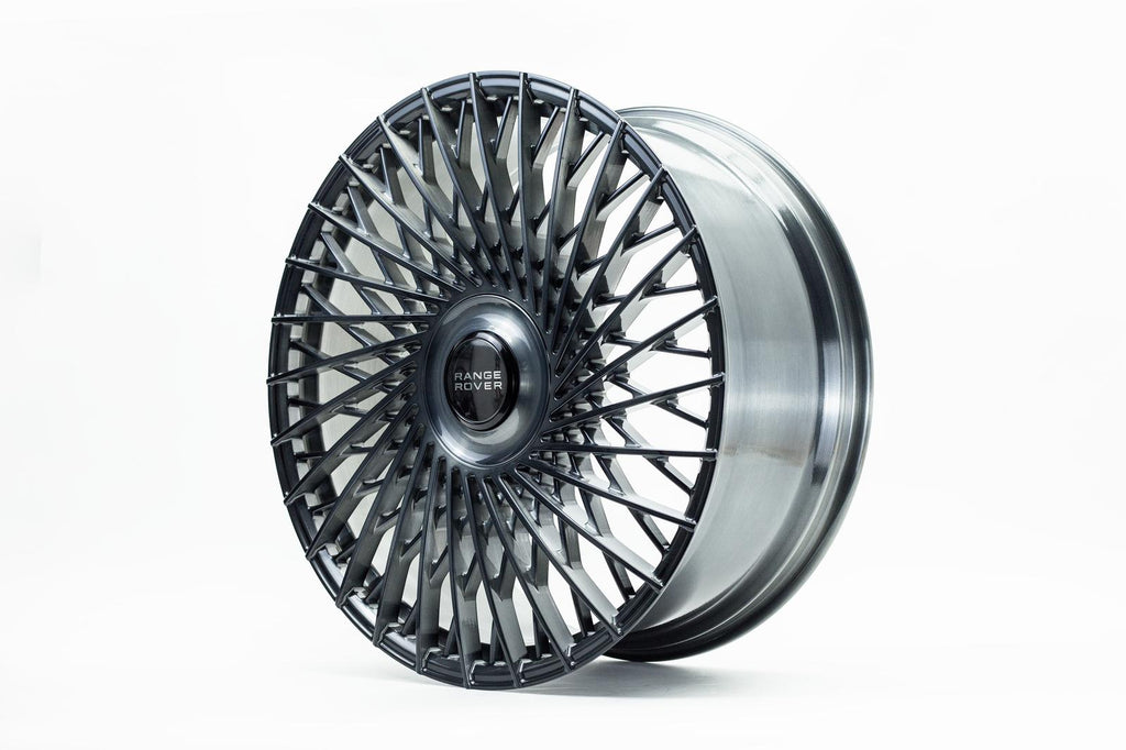 24" Range Rover Full Size Sport Defender Forged Gunmetal Brushed Style 45 Wheels