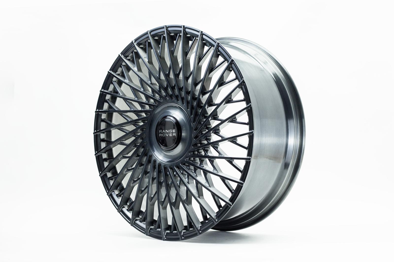 24" Range Rover Full Size Sport Defender Forged Gunmetal Brushed Style 45 Wheels