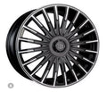 24" Mercedes G-Wagon G580 G550 G63 G65 Brabus Platinum Style Black Machined Wheels & Rims