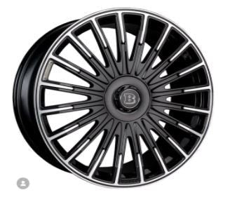 24" Mercedes G-Wagon G580 G550 G63 G65 Brabus Platinum Style Black Machined Wheels & Rims