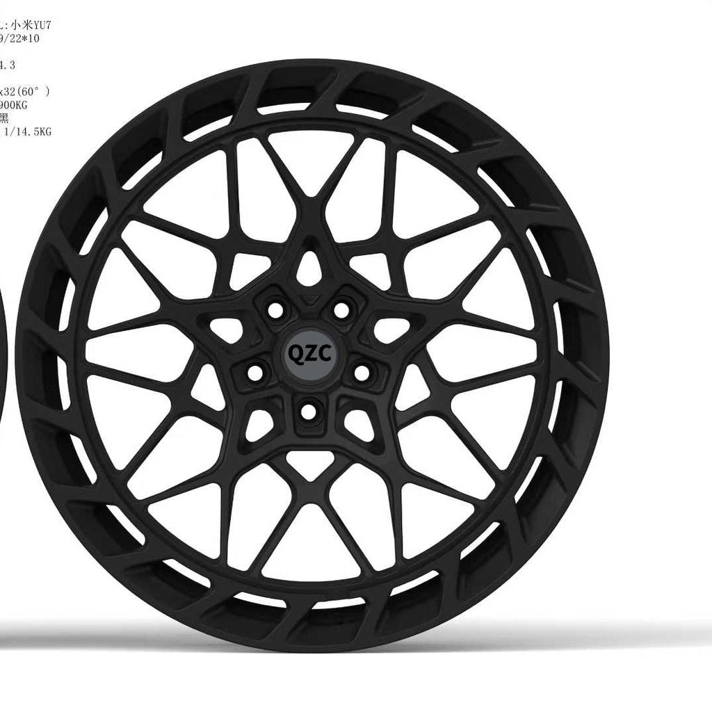Forged aluminum passenger car wheels