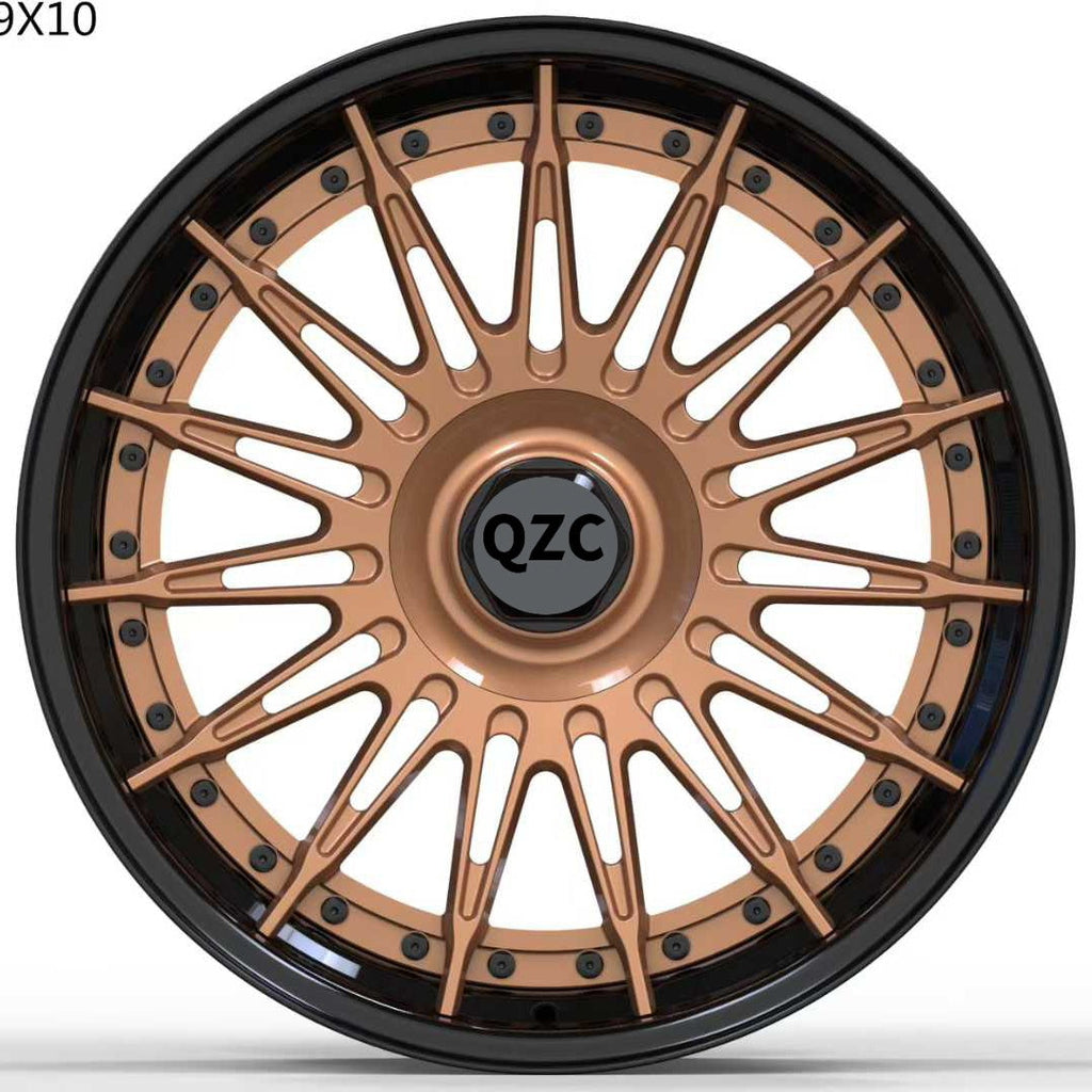 Customized two-piece forged wheels
