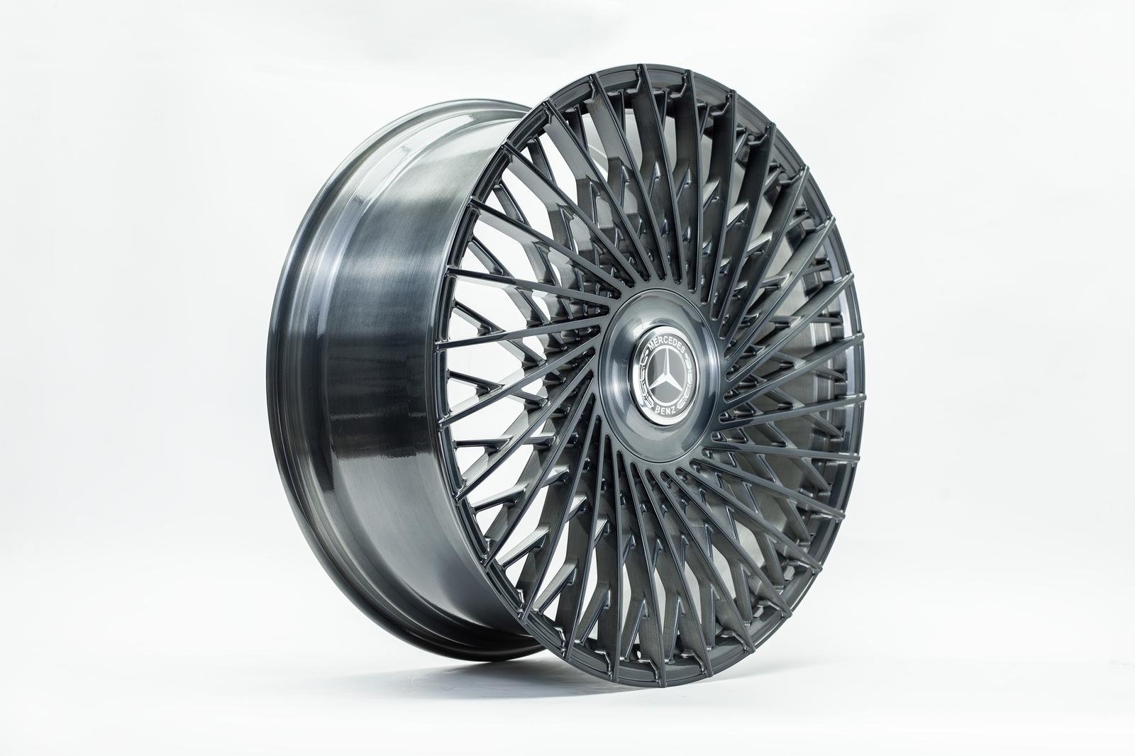 22" Mercedes S-Class Forged Staggered Gunmetal Brushed Style 6912 Wheels