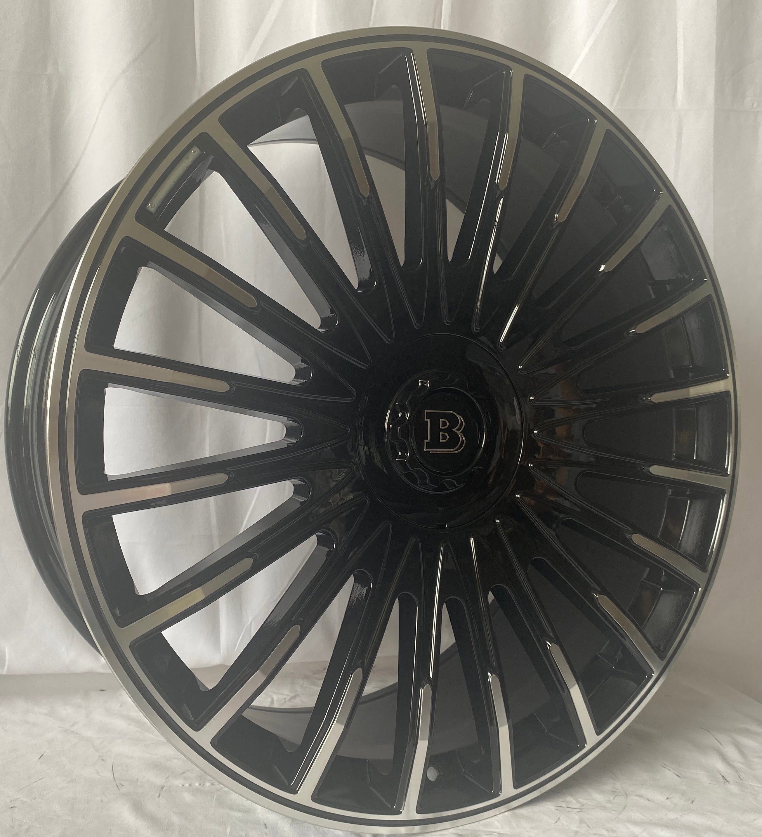 24" Mercedes GLS GLE GL GLS600 GLS580 GLS550 Brabus Black Machined Wheels & Rims