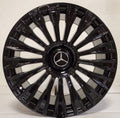 20" Mercedes S-Class S580 S600 Maybach Style Staggered Gloss Black Wheels & Rims