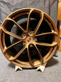 22" Porsche Cayenne Panamera Base Turbo S GTS Staggered Matte Bronze Wheels & Rims