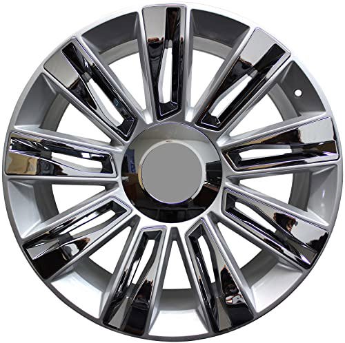 24" Cadillac Escalade ESV EXT Silver Chrome Insert Wheels & Rims