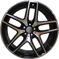 21" Mercedes ML GL GLE GLS Staggered Black Machined Wheels & Rims