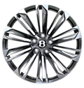 22" Bentley Bentayga Monoblock Forged Hype Black Style 12 Wheels & Rims