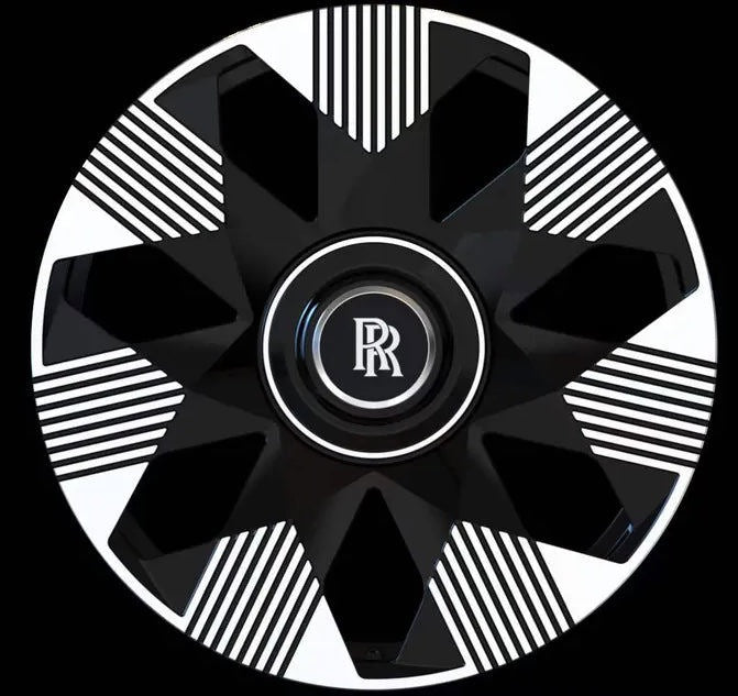 21" Rolls Royce Ghost Cullinan Phantom Forged Spectre Gloss Black Machined Wheels & Rims