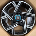 22" Rolls Royce Ghost Cullinan Phantom Forged Black Machined Style 31 Wheels