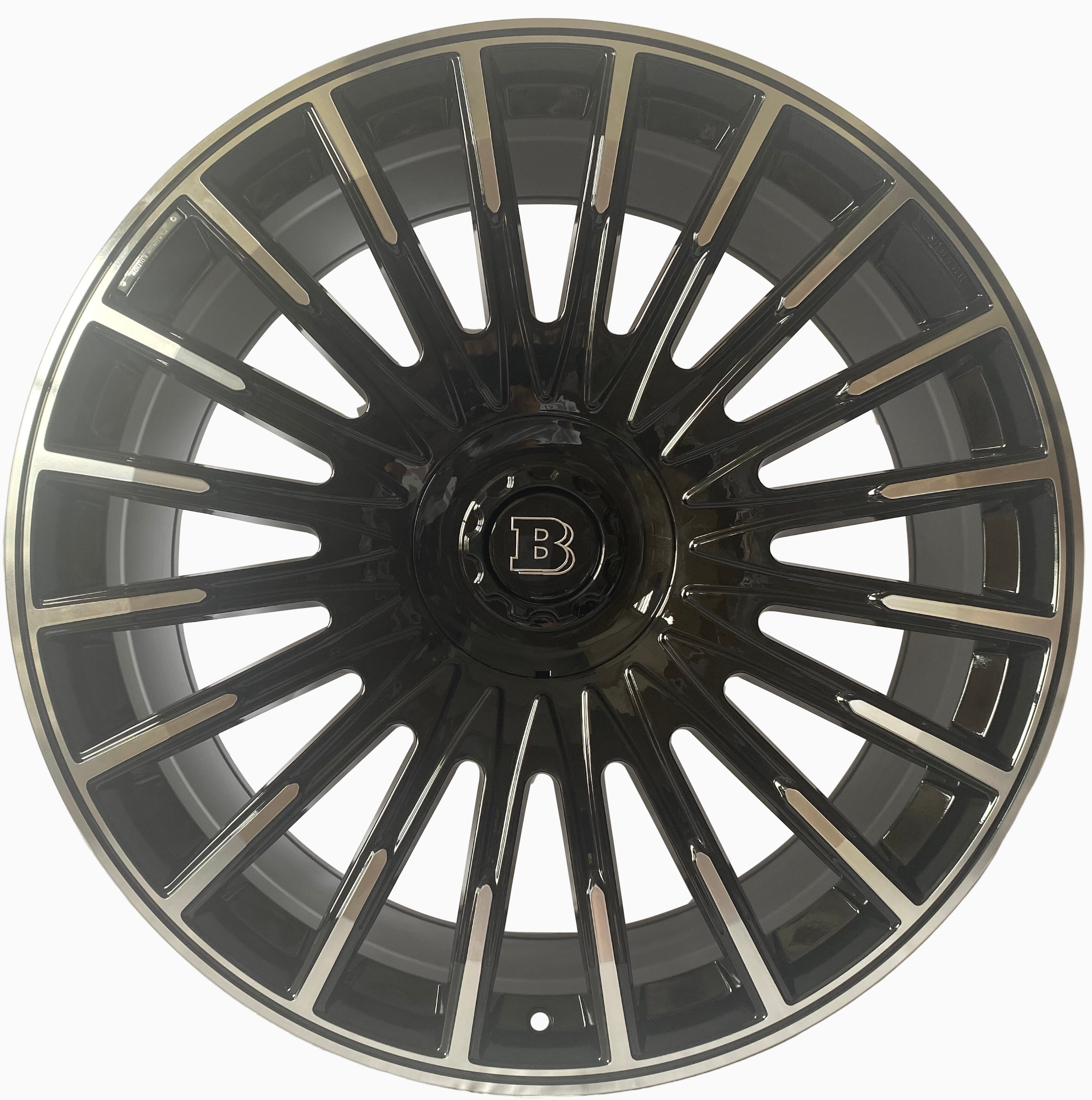 22" Mercedes G-Wagon G580 G550 G63 G65 Forged Brabus Platinum Style Gloss Black Machined Wheels & Rims