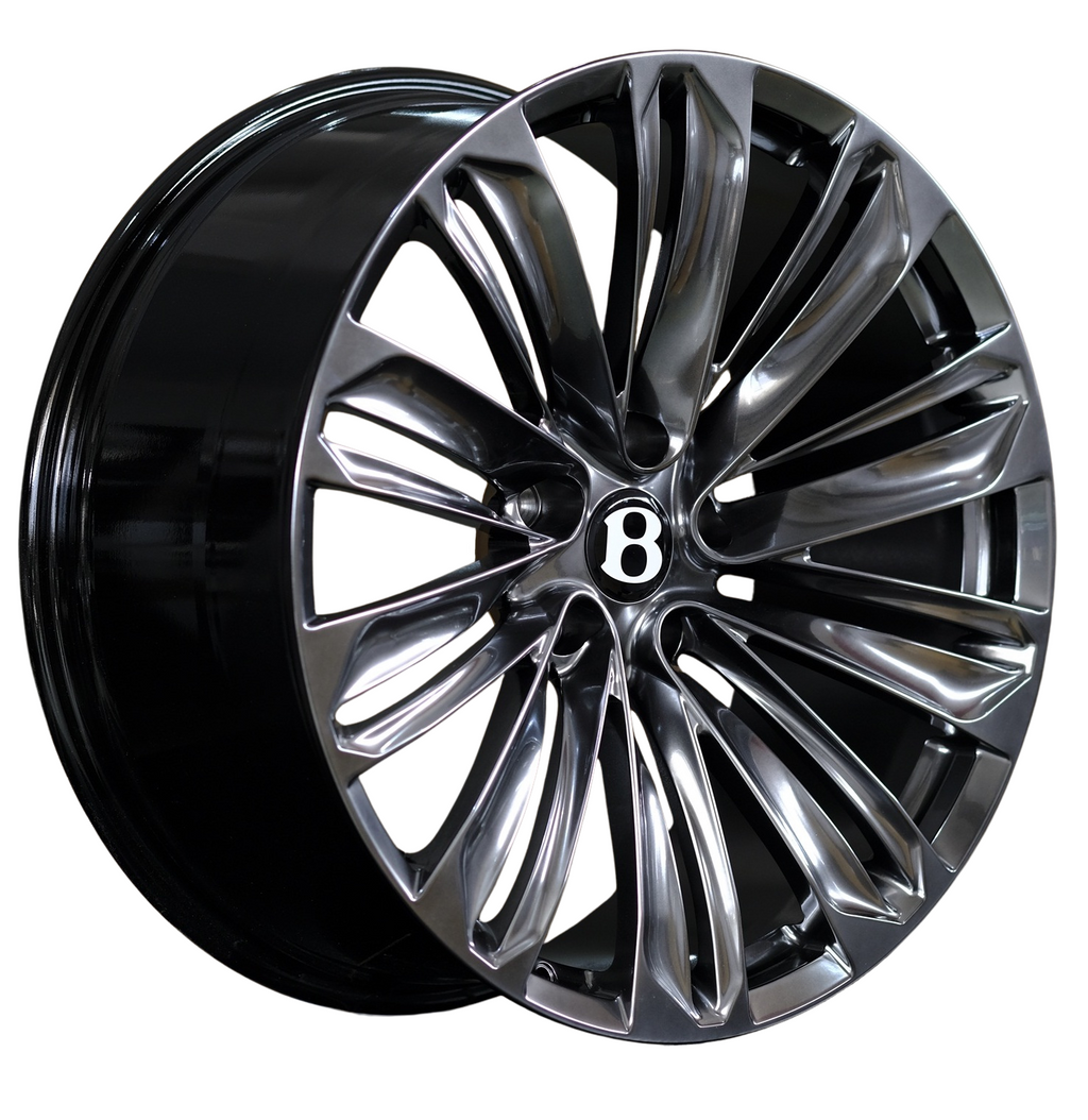 22" Bentley Bentayga Monoblock Forged Hype Black Style 12 Wheels & Rims