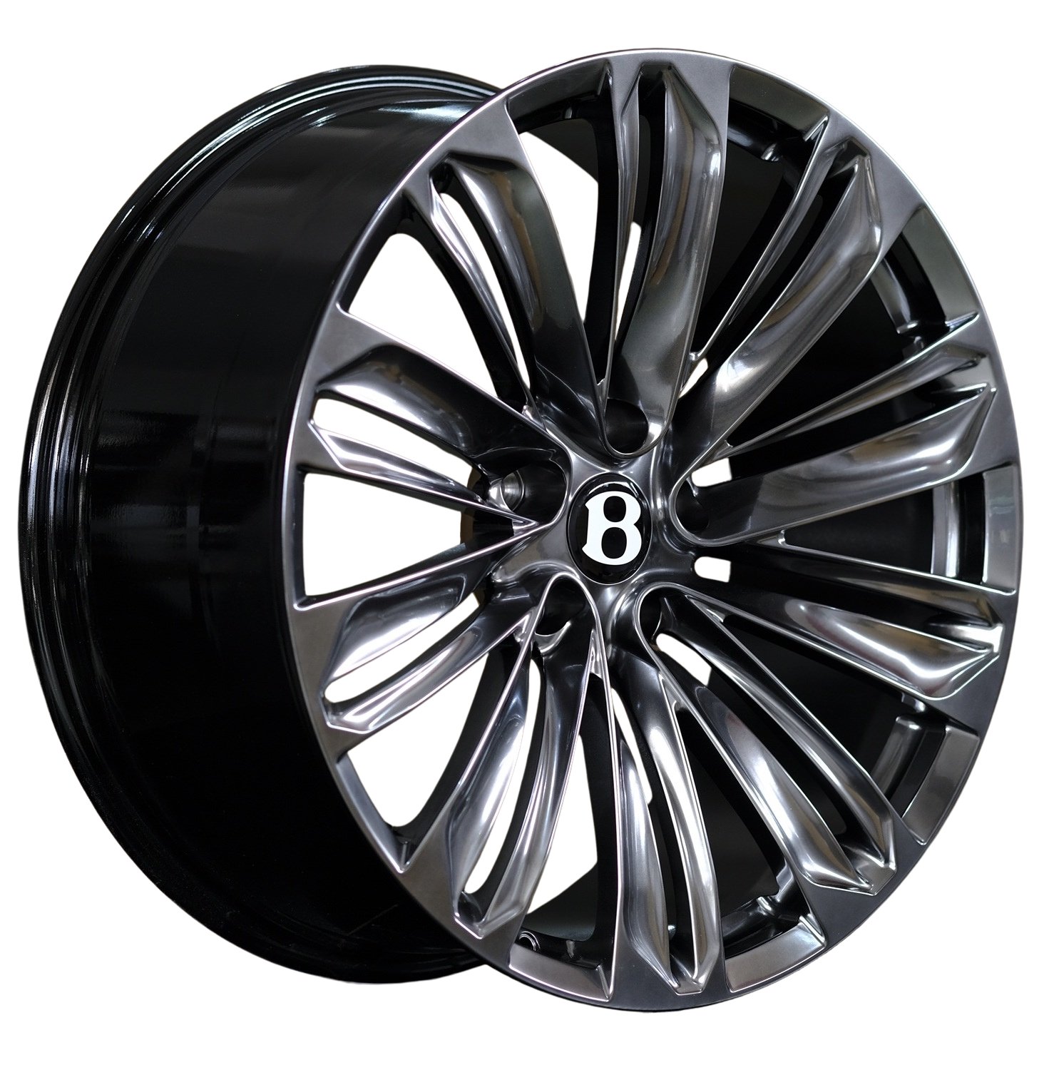 22" Bentley Bentayga Monoblock Forged Hype Black Style 12 Wheels & Rims