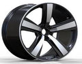 21" Porsche Macan Base Turbo S GTS Staggered Black Machined Style 2912 Wheels