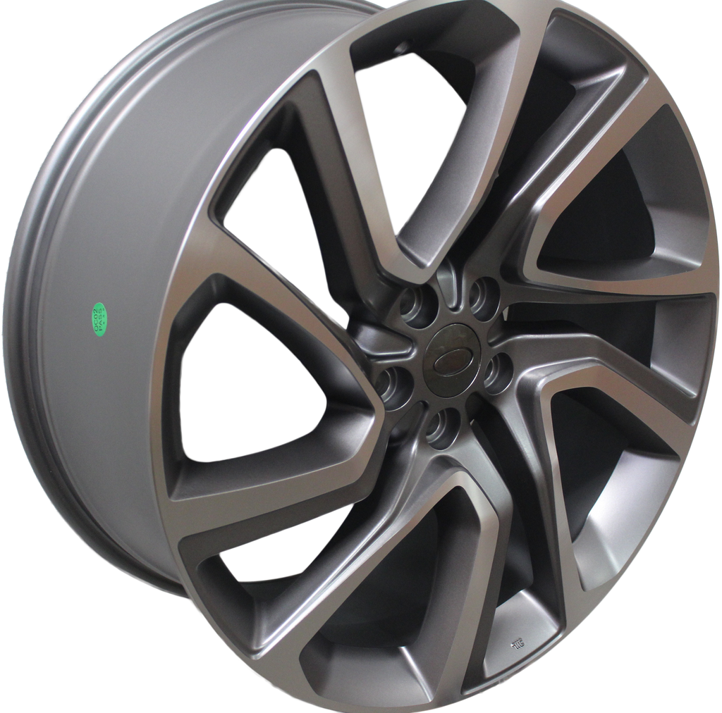 22" Range Rover Full Size Sport Defender Gunmetal Machined Style 23 Wheels