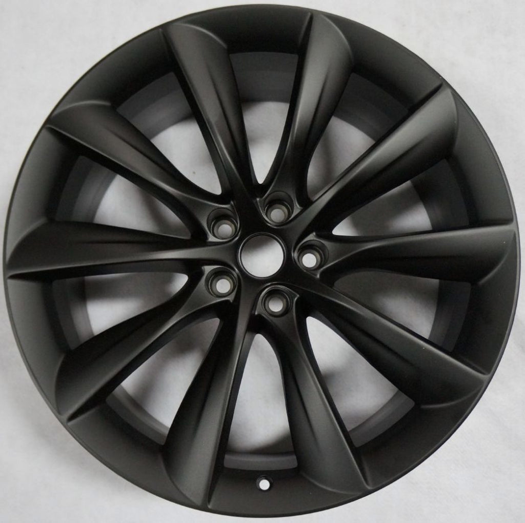 20" Tesla Model 3 Model Y Staggered Satin Black Style 11 Wheels