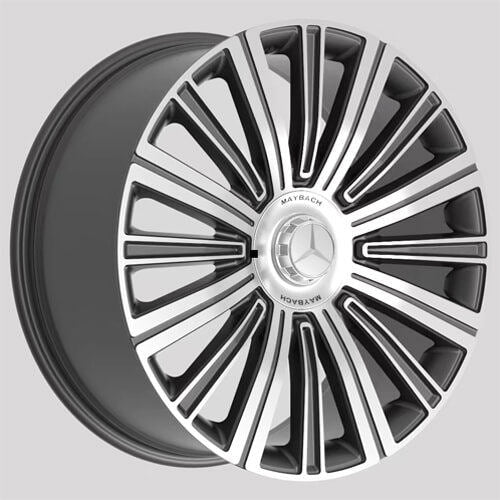 23" Mercedes GLS GLE Maybach GLS680 GLS600 GLS580 Forged Staggered Black Machined Wheels & Rims
