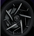 23" Rolls Royce Ghost Phantom Wraith Forged Black Machined Style 32 Wheels