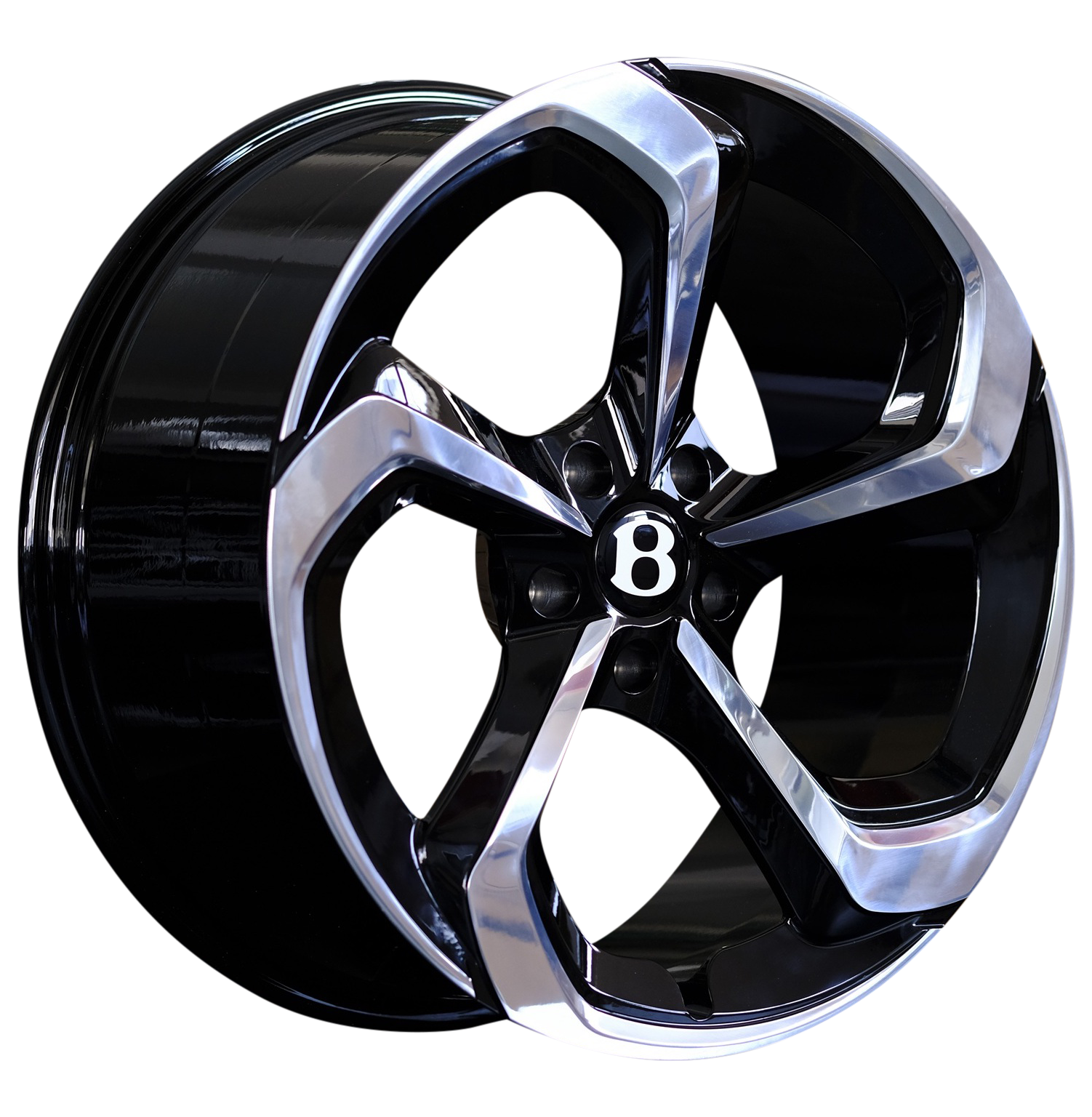 22" Bentley Bentayga Forged Black Machined Wheels & Rims