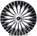 22" Mercedes S-Class S580 S600 Maybach Staggered Black Machined Wheels & Rims