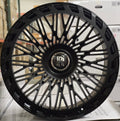 24" Rolls Royce Ghost Cullinan Phantom Forged Satin Black Style 27 Wheels