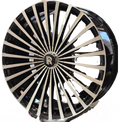 24" Rolls Royce Ghost Cullinan Phantom Forged Gloss Black Machined Style 28 Wheels & Rims