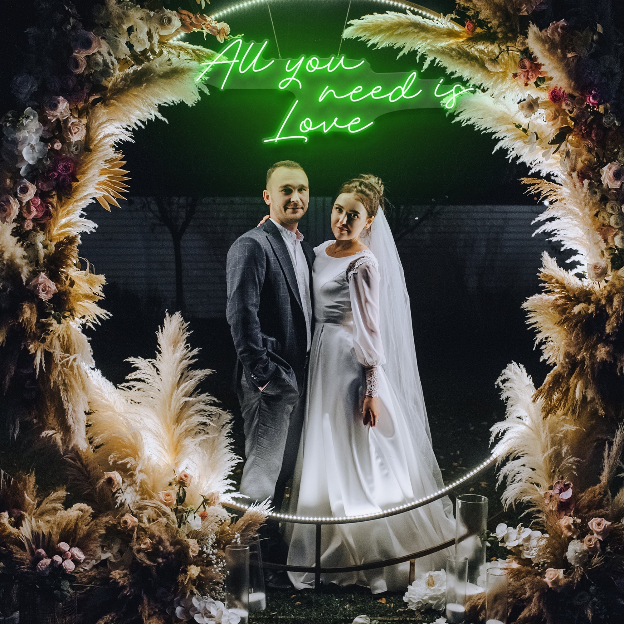 All You Need Is Love Led Neon Sign Light. Custom neon light sign for wedding