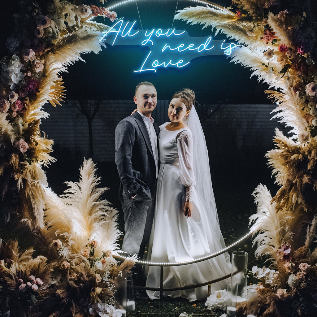 All You Need Is Love Led Neon Sign Light. Custom neon light sign for wedding