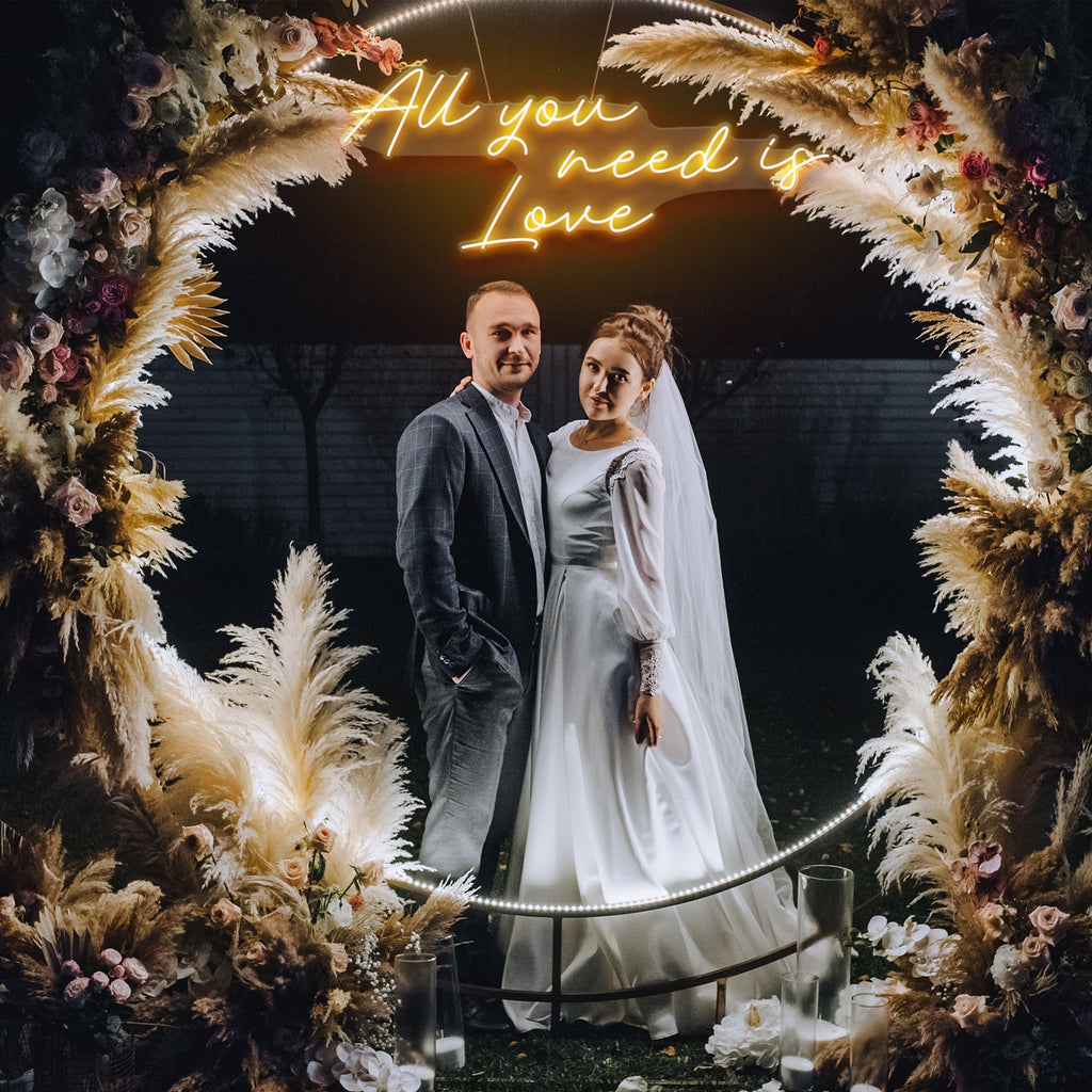 All You Need Is Love Led Neon Sign Light. Custom neon light sign for wedding